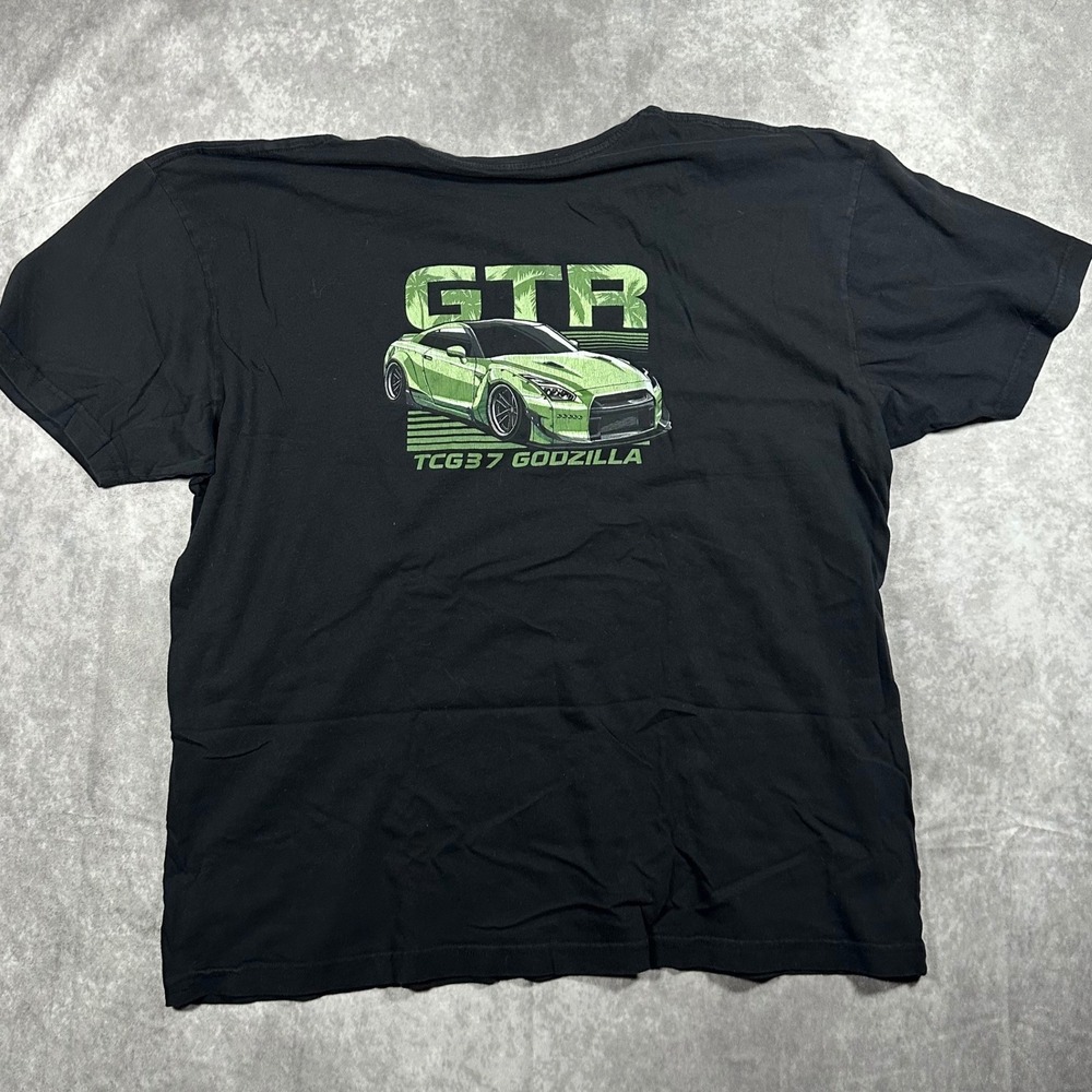 TunerCult GTR TCG37 Godzilla Black Graphic T-Shirt Mens XXL JDM Car Enthusiast